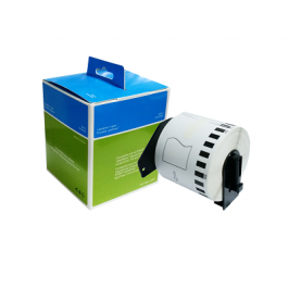 Rolo de Papel Contínuo Autocolante (branco) 38mm x 30,48mts. / Equipamentos Relacionados: QL1050 / QL1060N / QL500 / QL500A / QL550 / QL560 / QL560VP / QL570 / QL580N / QL650TD / QL700 / QL710W / QL720NW
