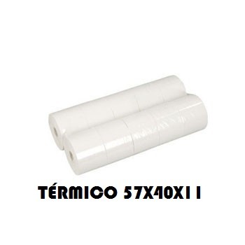 Rolos Papel Termico 57x40x11 Pack 10 (Multibanco)Descrição Técnica:Medida: 57mmDiâmetro: 40mmCasquilho: 11mmGramagem: 55/58gMetragem: 15.5mts