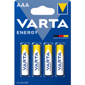 Pilha Alcalina Varta LR3 AAA 1.5V - 4103 / Código: 4103 / Tipo: 42232 / Tensão: 1.5V / Composição: Manganésio Primária Alcalina (ZN/MNO2) / Altura: 44.5mm / Diâmetro: 10.5mm / Peso: 11.3gr. / Ecovalor Incluído