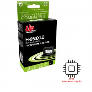 Tinteiro Compatível p/ HP OfficeJet Pro 8700/8710/8711/8715/8716/8717/8718/8719/8720/8721/8725/8728/8730/8731/8740 (L0S70A) Nº953XL/957XL - Preto (Alta Capacidade) / Capacidade: ~2200 Páginas (50 ml)  / Código de Barras: 3584770904364